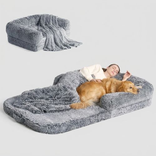 Foldable Human Dog Bed 72×44×11"