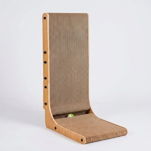L-Shaped Cardboard Cat Scratcher 26.8"