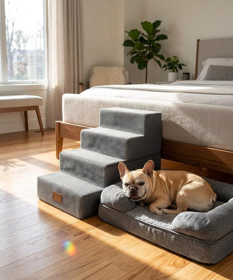 Dog Stairs vs Ramps for High Beds: Senior-Pet Edition